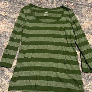 North face green shirt